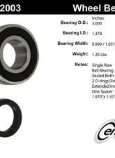 Centric C-Tek Standard Axle Shaft Bearing Assembly Single Row 411.62003E                                     - 411.62003E - Image 2