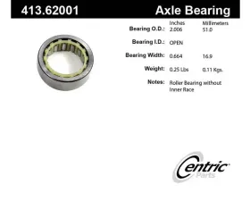 Centric C-Tek Standard Axle Shaft Bearing 413.62001E