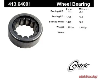 Centric Premium Axle Shaft Bearing 413.64001 - 413.64001