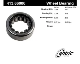 Centric Premium Axle Shaft Bearing 413.66000