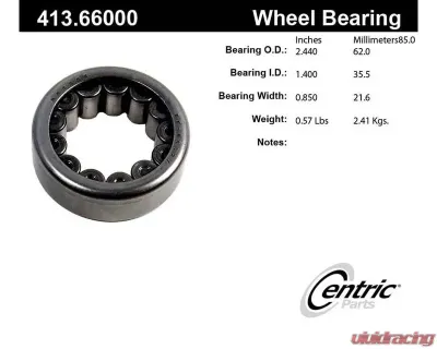 Centric Premium Axle Shaft Bearing 413.66000 - 413.66000