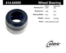 Centric Premium Axle Shaft Repair Bearing 414.64000