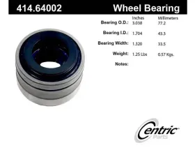Centric C-Tek Standard Axle Shaft Repair Bearing 414.64002E