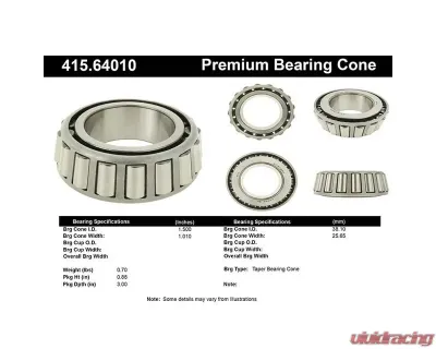 Centric Premium Bearing Cone 415.64010 - 415.64010