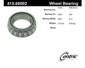 Centric Premium Bearing Cone 415.66002