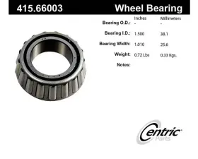 Centric Premium Bearing Cone 415.66003