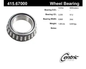 Centric Premium Bearing Cone 415.67000