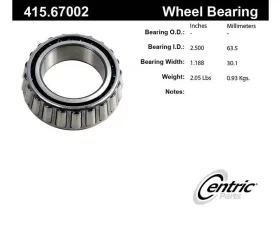 Centric Premium Bearing Cone 415.67002