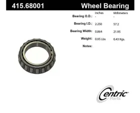 Centric Premium Bearing Cone 415.68001
