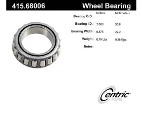 Centric Premium Bearing Cone 415.68006