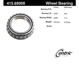 Centric Premium Bearing Cone 415.68008