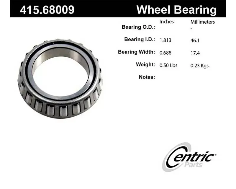 Centric Premium Bearing Cone 415.68009 - 415.68009