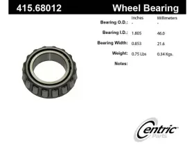 Centric Premium Bearing Cone 415.68012