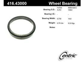 Centric Premium Bearing Race 416.43000