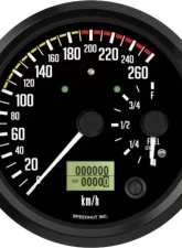 SpeedHut Dual Gauge 4-1/2" 260km/h GPS Speedometer Fuel Level w/ Turn signal & High Beam JDM Datsun Z Series                                     - GCD5-102-DATZ - Image 3