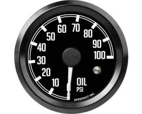 SpeedHut Oil Pressure Gauge 100 psi 2-5/8