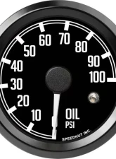 SpeedHut Oil Pressure Gauge 100 psi 2-5/8" w/ Warning JDM Datsun Z Series                                     - GR2-150-DATZ - Image 2