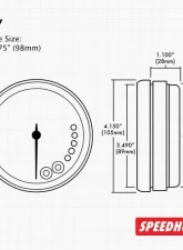 SpeedHut Diesel Tachometer 6K RPM Shift-Light 4                                     - GR4-152 - Image 2