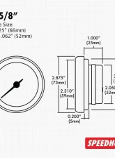 SpeedHut Boost Gauge 2-5/8" Ford GT Supercar 2004-2006                                     - GT2-100 - Image 2