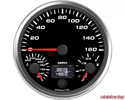 Speedhut 4.5" Triple 160mph Gauge - L45-TG001
