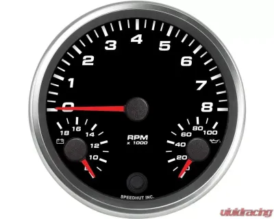Speedhut 4.5" Triple 8K Tachometer - L45-TG002