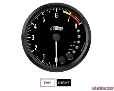 SpeedHut 4-1/2" Tachometer 8K RPM Shift-light JDM Datsun Z Series - R45-TC3-DATZ