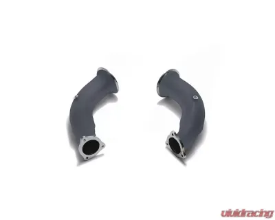 ARMYTRIX Ceramic Coated Highflow Performance Race Downpipe w/Cat Simulator Audi RS4 | RS5 B9 2.9 V6 Turbo 2019+ - AU94R-6DDC