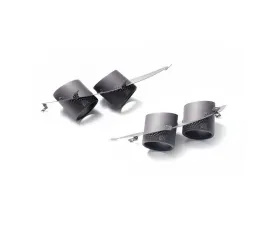 ARMYTRIX Quad Matte Black Exhaust Tips Ferrari FF 6.3L V12 2012-2017