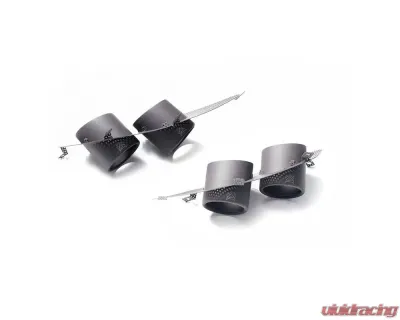 ARMYTRIX Quad Matte Black Exhaust Tips Ferrari FF 6.3L V12 2012-2017 - QS36M