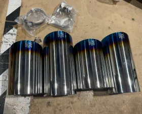 ARMYTRIX Quad Blue Coated Exhaust Tips for LXRCF Kit CLEARANCE