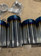 ARMYTRIX Quad Blue Coated Exhaust Tips for LXRCF Kit CLEARANCE                                     - 2XS38B+2xS40B - Image 2