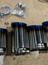ARMYTRIX Quad Blue Coated Exhaust Tips for LXRCF Kit CLEARANCE                                     - 2XS38B+2xS40B - Image 2