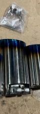 ARMYTRIX Quad Blue Coated Exhaust Tips for LXRCF Kit CLEARANCE - 2XS38B+2xS40B - Image 2