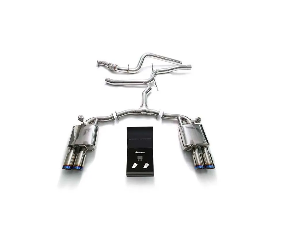 ARMYTRIX Valvetronic Exhaust System Audi  A4 | A4 Avant B9 2.0 TFSI 2WD Non-OPF 2016+ - AU942-QT19B