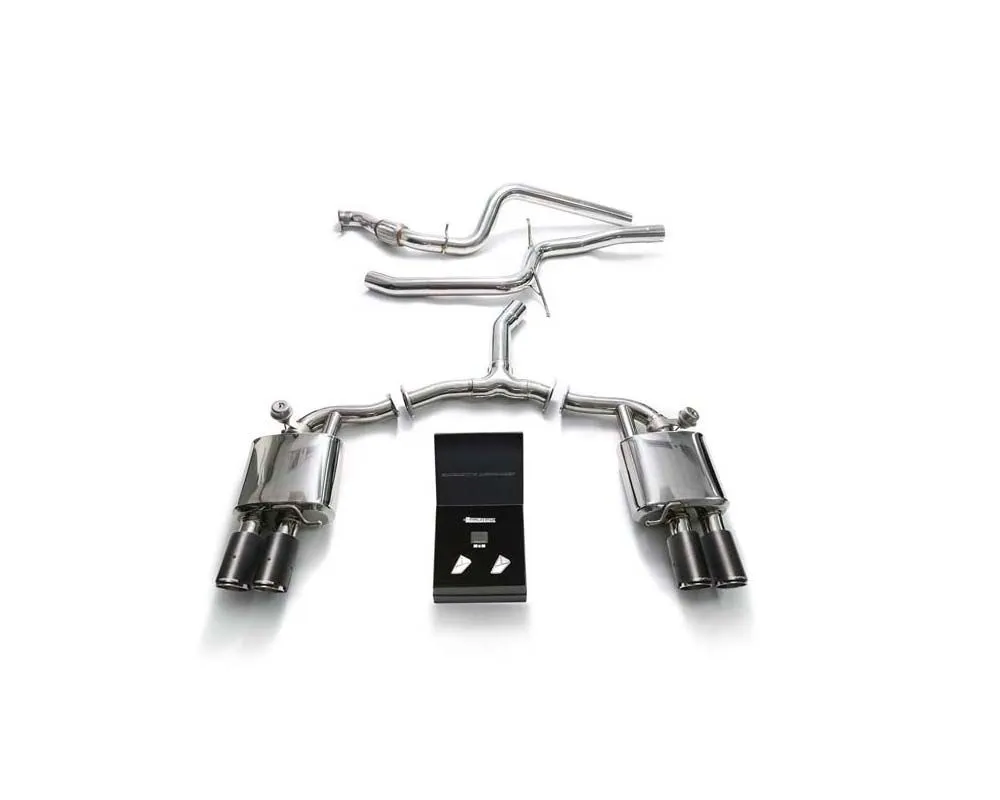 ARMYTRIX Stainless Steel Valvetronic Exhaust System Audi A4 (B9) 2.0 TFSI  Sedan / Avant 2WD Non-OPF 2021+ - AU942F-QC11