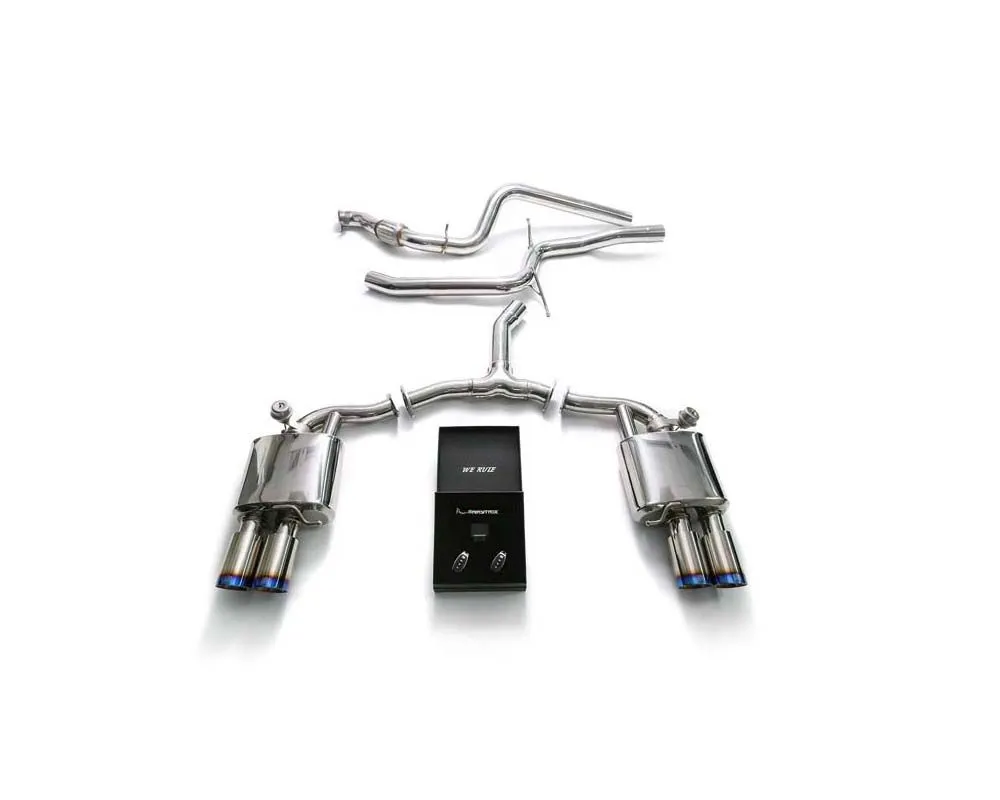 ARMYTRIX Stainless Steel Valvetronic Exhaust System Audi A4 (B9) 2.0 TFSI  Sedan / Avant 2WD Non-OPF 2021+ - AU942F-QS11B