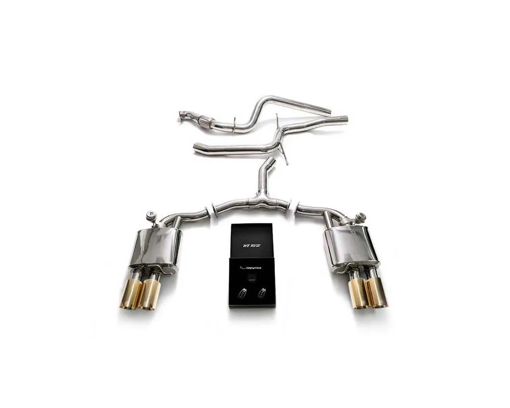 ARMYTRIX Stainless Steel Valvetronic Exhaust System Audi A4 (B9) 2.0 TFSI  Sedan / Avant 2WD Non-OPF 2021+ - AU942F-QS11G