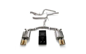 ARMYTRIX Stainless Steel Valvetronic Exhaust System Audi A4 (B9) 2.0 TFSI  Sedan / Avant 2WD Non-OPF 2021+ - AU942F-QS11G - Image 2