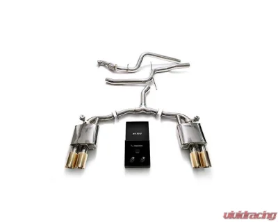 ARMYTRIX Stainless Steel Valvetronic Exhaust System Audi A4 (B9) 2.0 TFSI  Sedan / Avant 2WD Non-OPF 2021+ - AU942F-QS11G