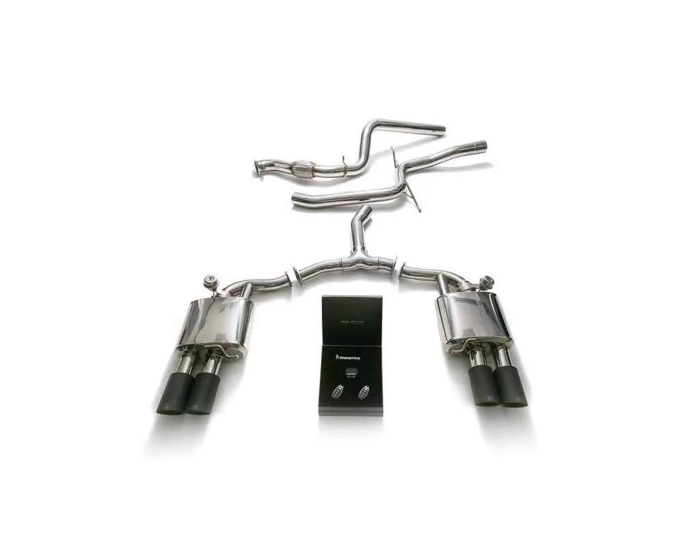 ARMYTRIX Stainless Steel Valvetronic Exhaust System Audi A4 (B9) 2.0 TFSI  Sedan / Avant 2WD Non-OPF 2021+ - AU942F-QS11M