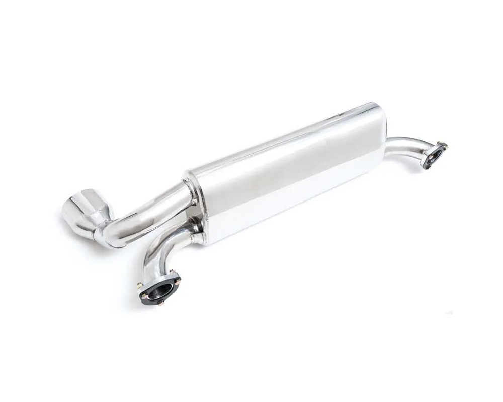 ARMYTRIX Stainless Steel Muffler w/Chrome Silver Tip Porsche Carrera 964 6.6L 1989-1993 - P64C4-VM