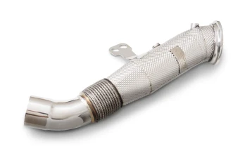 ARMYTRIX Heat Shielded High-Flow Performance Race Downpipe w/Cat Simulator Toyota Supra A90 | BMW 840i/840i xDrive G14/G15 2019+ - TOSU3-DDS - Image 4
