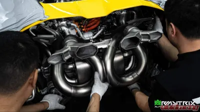 ARMYTRIX Signature Edition Titanium Valvetronic Exhaust System Valvetronic Exhaust System Lamborghini Revuelto 6.5L V12 Hybrid 2024+ - LBRL7T-QS74C