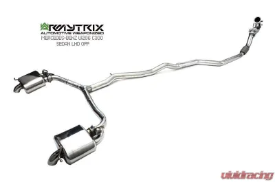 ARMYTRIX Stainless Steel Valvetronic Catback Exhaust Mercedes-Benz W206 C300 Saloon 2.0L Mild Hybrid Turbo 2021+ - MB062-C