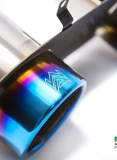 ARMYTRIX Titanium Series Twin Titanium Blue Tips Ferrari 458 Italia | Spider 4.5L V8 2010-2015                                     - T12-2B - Image 2