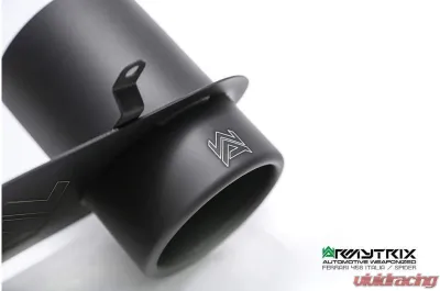 ARMYTRIX Titanium Series Twin Matte Black Tips Ferrari 458 Italia | Spider 4.5L V8 2010-2015 - T12-2M