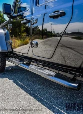 Westin Automotive PRO TRAXX 4 Oval Nerf Step Bars Black Steel for Jeep Gladiator 2020-2022                                     - 21-24165 - Image 5
