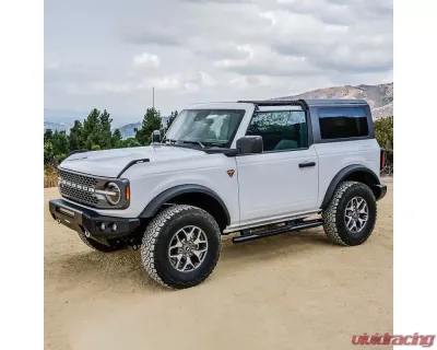 Westin Automotive PRO TRAXX 4 Oval Nerf Step Bars Textured Black for Ford Bronco 2021-2023 - 21-24185