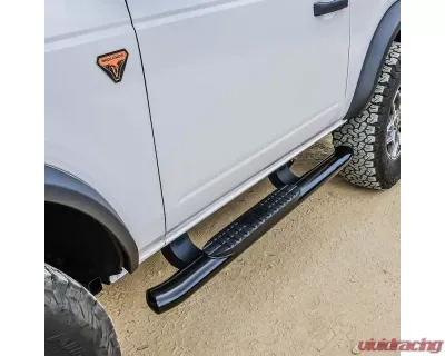 Westin Automotive PRO TRAXX 4 Oval Nerf Step Bars Textured Black for Ford Bronco 2021-2023 - 21-24185