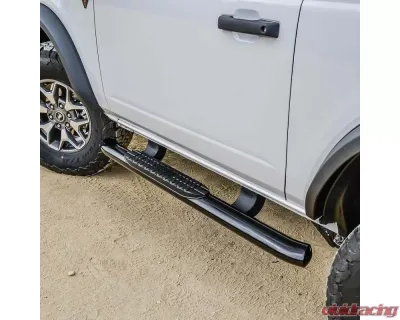 Westin Automotive PRO TRAXX 4 Oval Nerf Step Bars Textured Black for Ford Bronco 2021-2023 - 21-24185